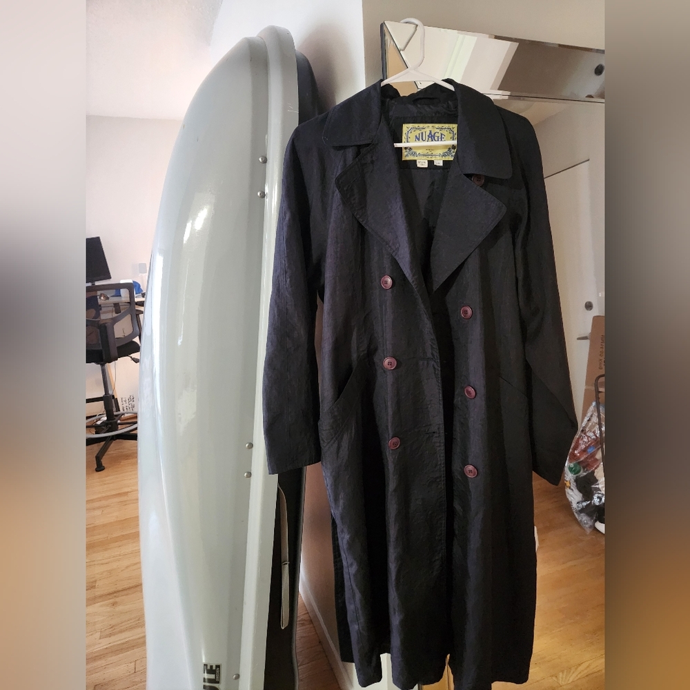 Vintage Black Trench Coat